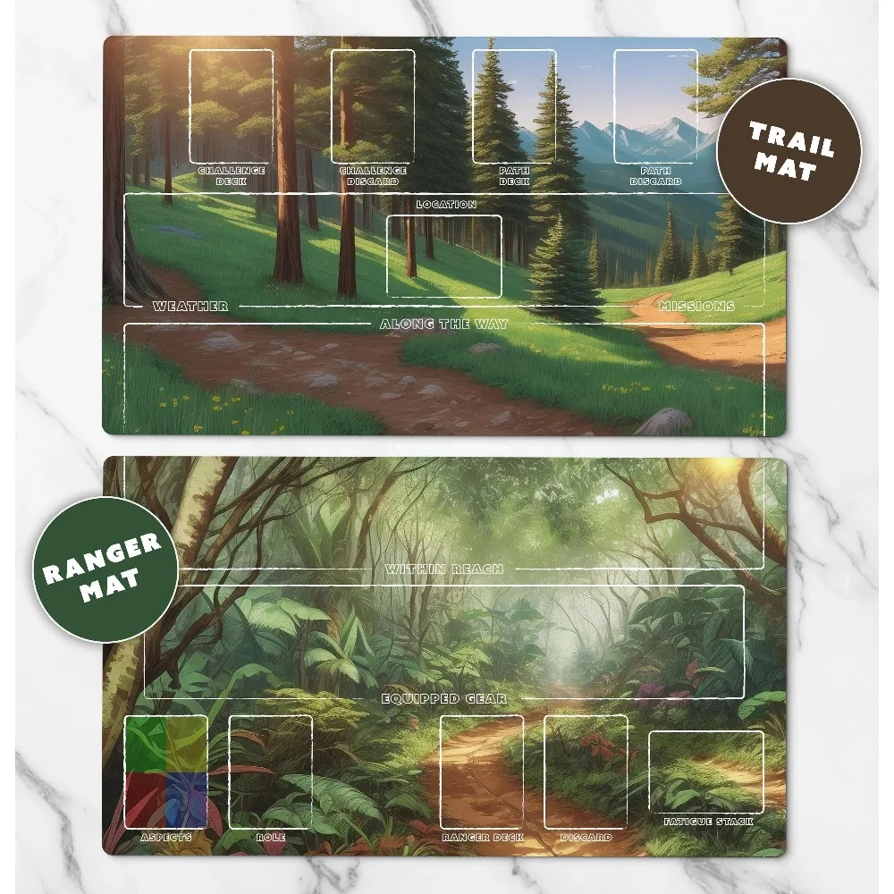 Earthborne Rangers Playmat Set,  in Modular Game Mats with Campaign Tracking & Deck Zones desk accessories tapis de souris