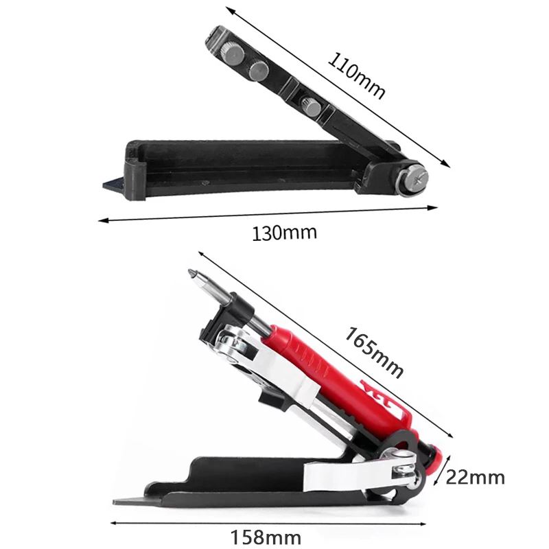 Aluminium Alloy Measuring Anti Form Multi-function Adjustable Profile Scribing Ruler Contour Gauge DIY Woodworking Compass Tool