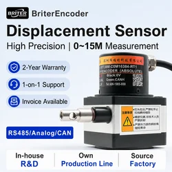 Draw Wire Linear Displacement Sensor Pull Rope Position Transducer RS485 SSI Analog Motion Control Equipment Waterproof
