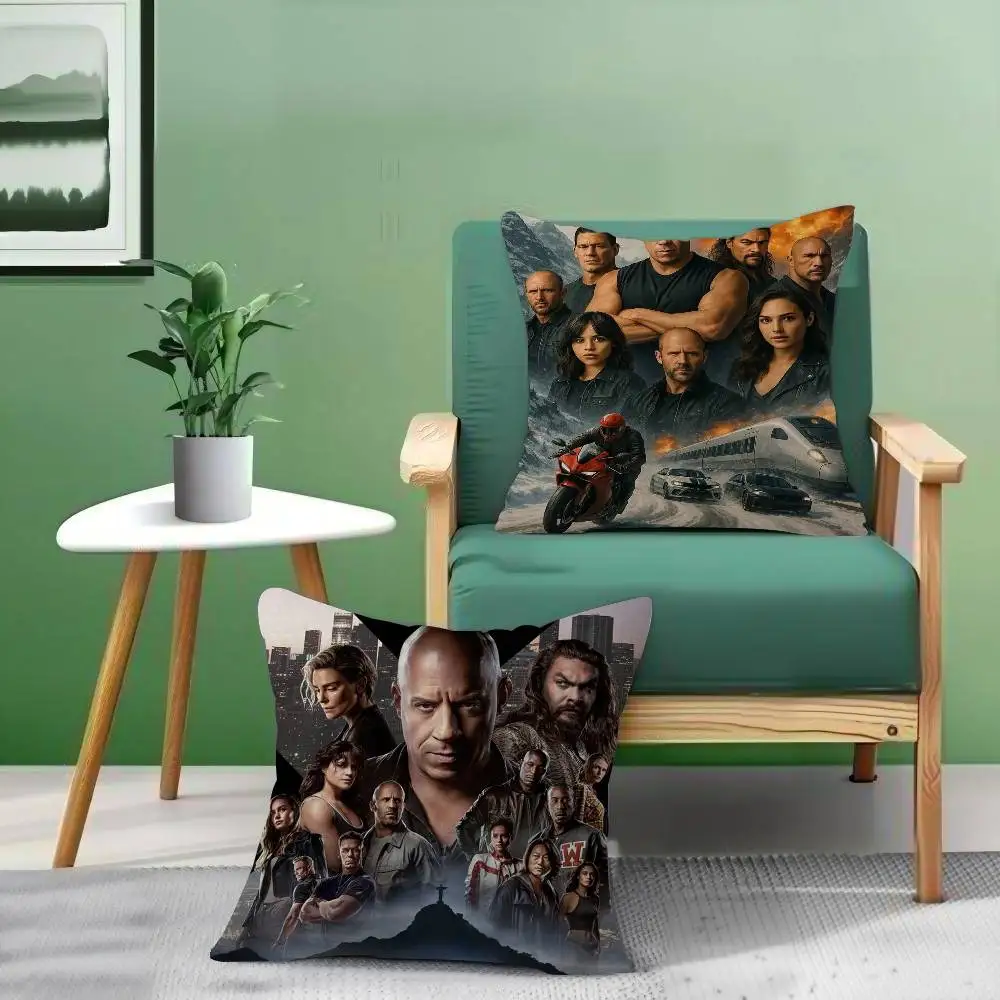 Klassischer Abenteuer-Krimi-Film Fast & Furious Kissenbezug, 30 x 50 cm, Polyester-Sofakissen, dekorative Dekokissen