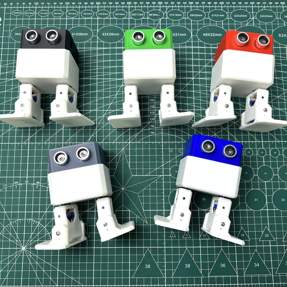 Robot humanoïde OTTO imprimé en 3D V5 + Kit de programmation de tige de Robot de suivi pour éviter les obstacles de danse programmable