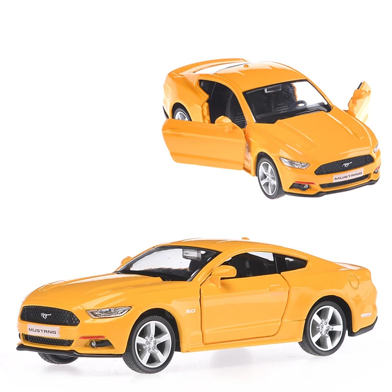 1:36 Ford Mustang GT Scale Alloy Car Model Diecast Pull Back Sports Car Metal Gifts Toys Children Birthday Present F40