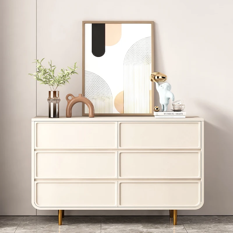 LH Minimalist Bedroom Chest of Drawers Light Luxury Modern Storage Drawer Storage Cabinet Simple Solid Wood