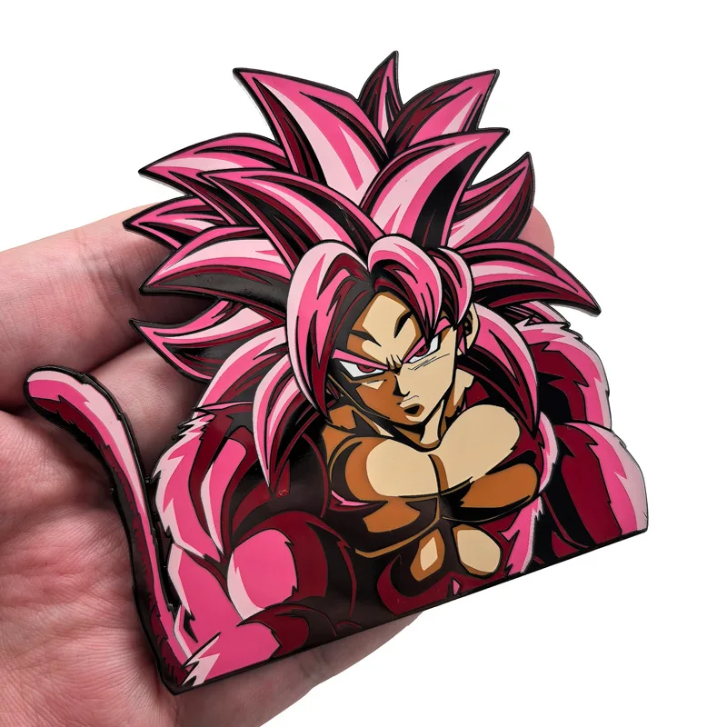 Dragon Ball GT Anime Super Saiyan 4 Goku Kakarot insignia de metal. Accesorios para mochila, alfileres y adornos para ropa Decoración para mochila