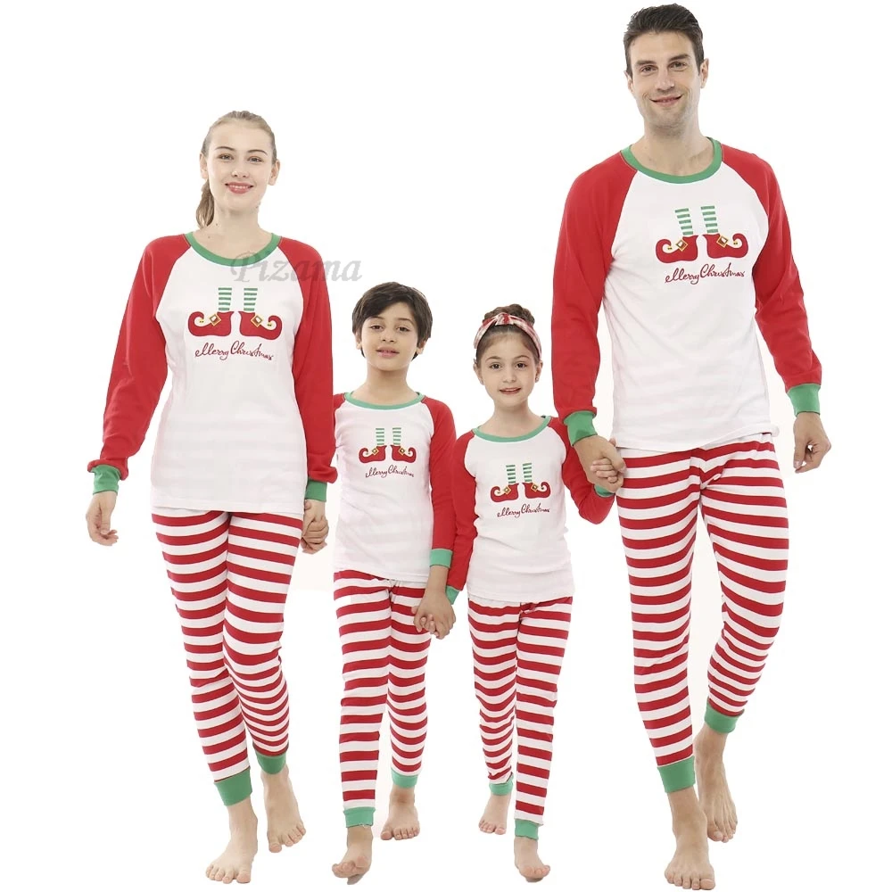 2024 Christmas Pajamas Sets 100 Cotton Ladies Sleepwear Couples Pijamas Santa Claus Xmas 2 Pieces Homewear Nightwear