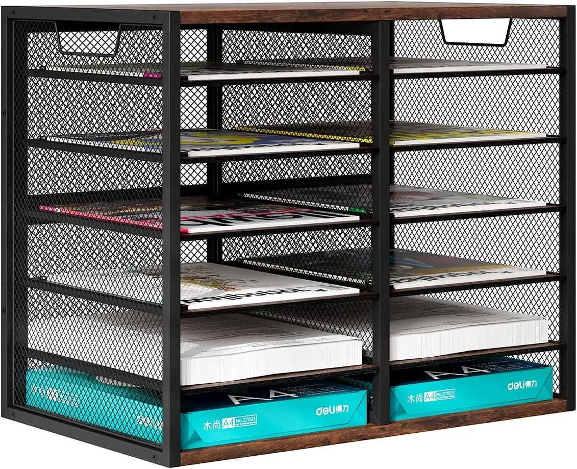 

Pag Mass Mail Sorter - Adjustable Mail Holder, Countertop Literature Organizer, Student Mailbox For Classroom, Desktop Bill