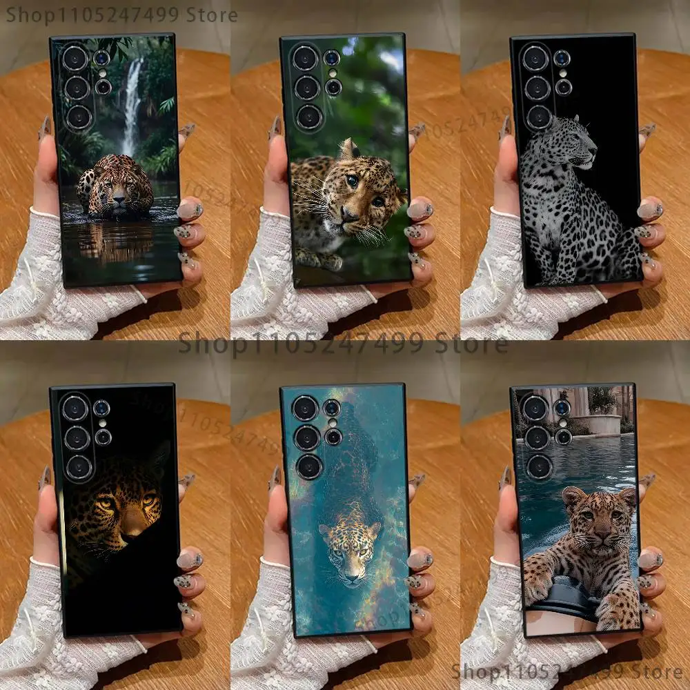 

Majestic cheetah animals Phone Case For Samsung S 25,24,23,22,30,21,10,9,Ultra,Plus,Lite,FE,4,5 G Black Soft Case