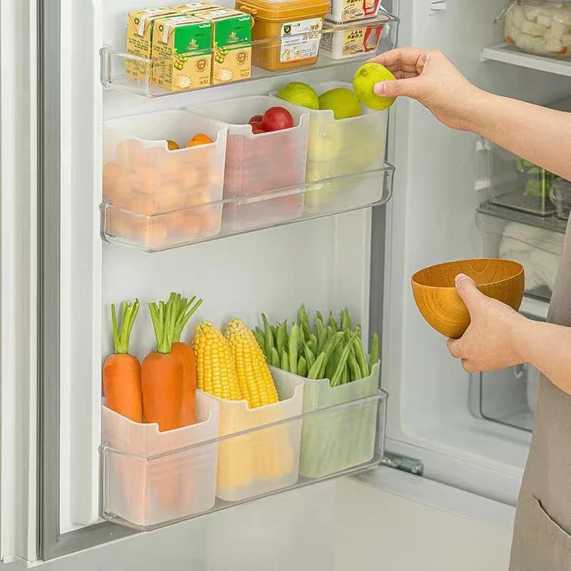 1PCS Refrigerator Storage Box Food Fresh Organizer Cold Storage Crisper Fruit Spice Container Home Kitchen Essential