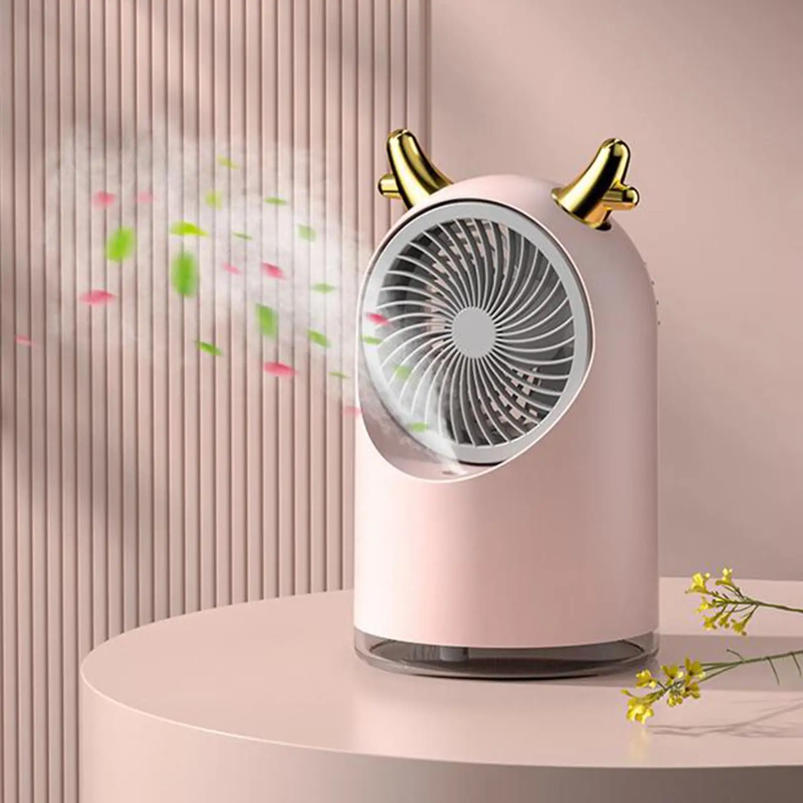 Bonito ventilador de ar condicionado pessoal refrigeração senhor ventilador mini mesa nebulização ventilador para o verão caminhadas ao ar livre refrigerador de ar silencioso trabalho