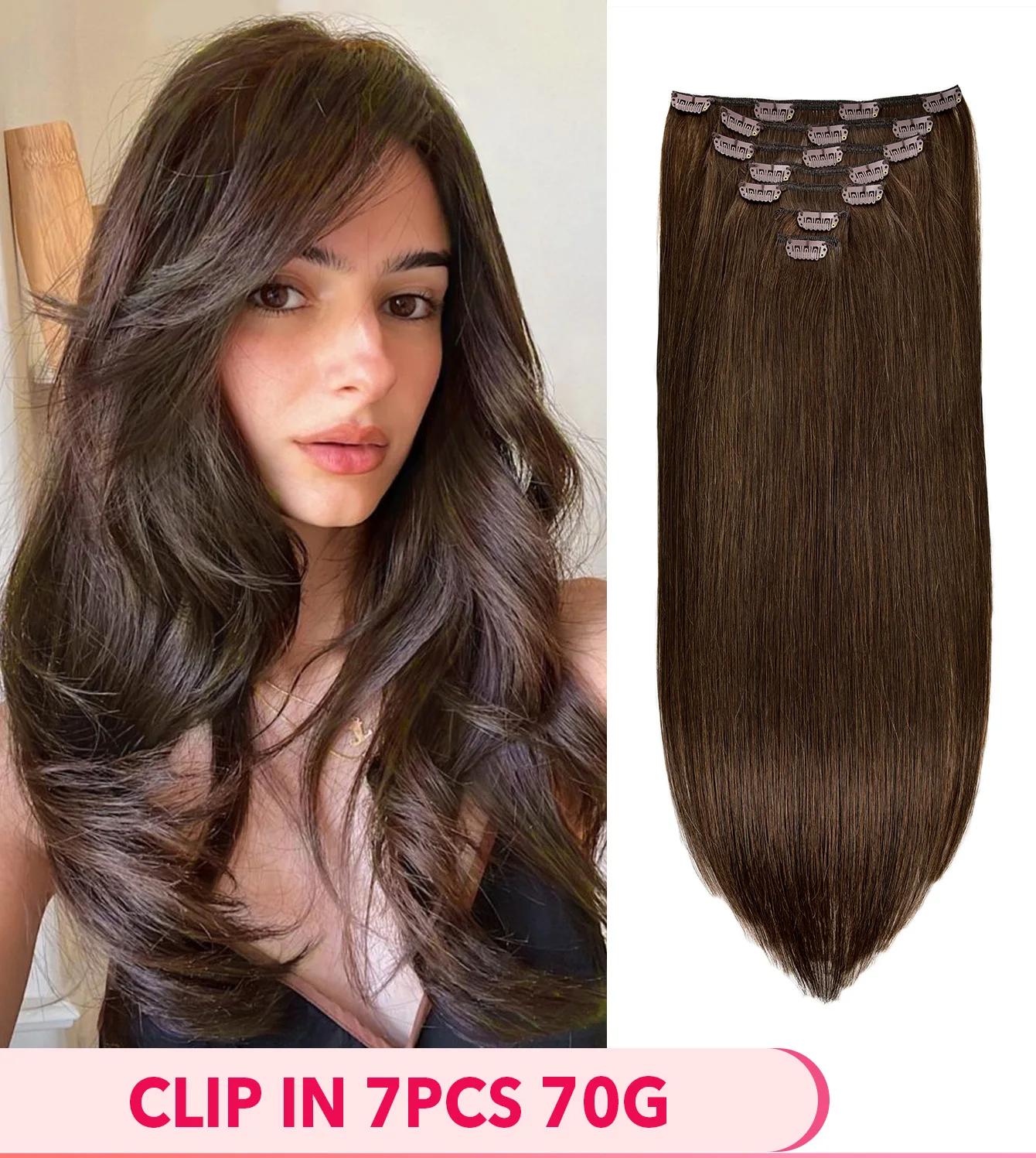 7 قطعة كليب في الشعر التمديد 100% ريمي الشعر البشري غير مرئية سلس 80 جرام البرازيلي عذراء كامل مشبك للرأس على هيربيسي