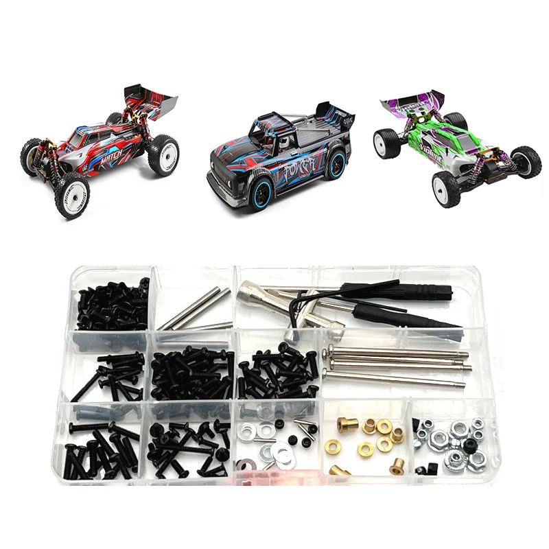 Metal Upgrade Replacement Screw Tool Box RC Car Parts Fit For WLtoys 104001 104002 104072 Remote Control Car Accessories view 3