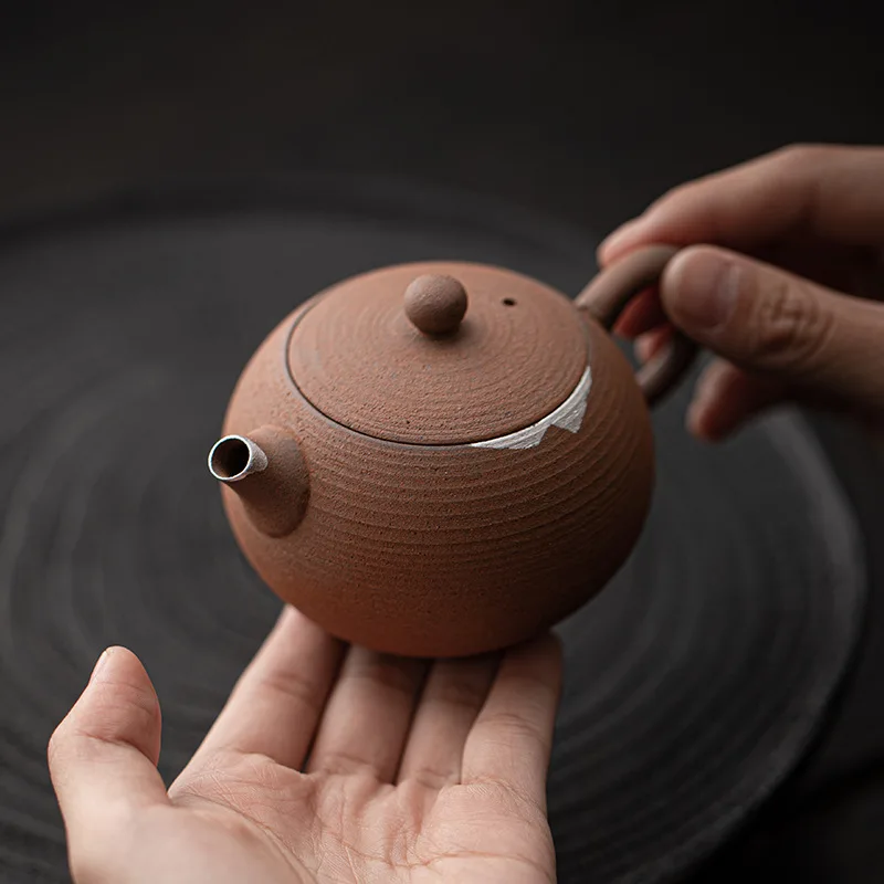 Stoneware Teapot Kung Fu Teapot Kettle Single-ball Filtration Tea Infusion Tea Making Utensils Teaware Tea Making Tools