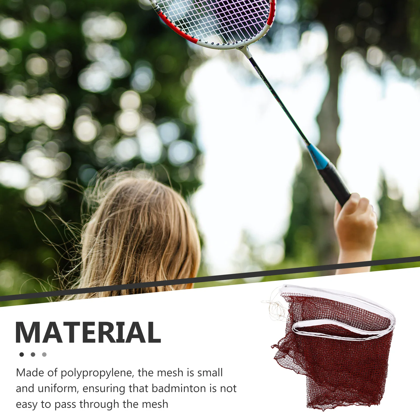 

Portable Badminton Net Set Standard Size Durable Polypropylene Material Outdoor Indoor Volleyball Tennis Net Easy Installation