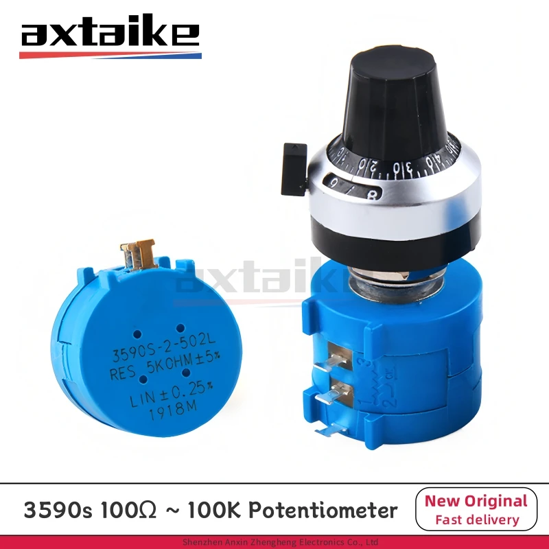 

3590S 100Ω-100K Multiturn Potentiometer Adjustable Resistor 2W 3590S-2- 502L 103L 203L 104L 201L 501L 1K 2K 5K 10K 20K 50K Ohm