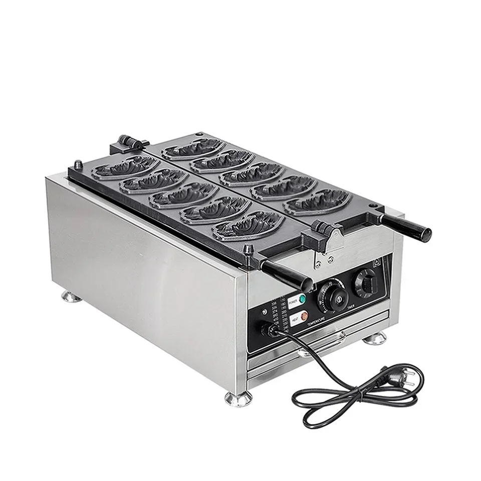 

5pcs Crab Waffle Maker Machine 3000w Electric Animal Sea Food Waffle Making Machine With Non-Stick Plate