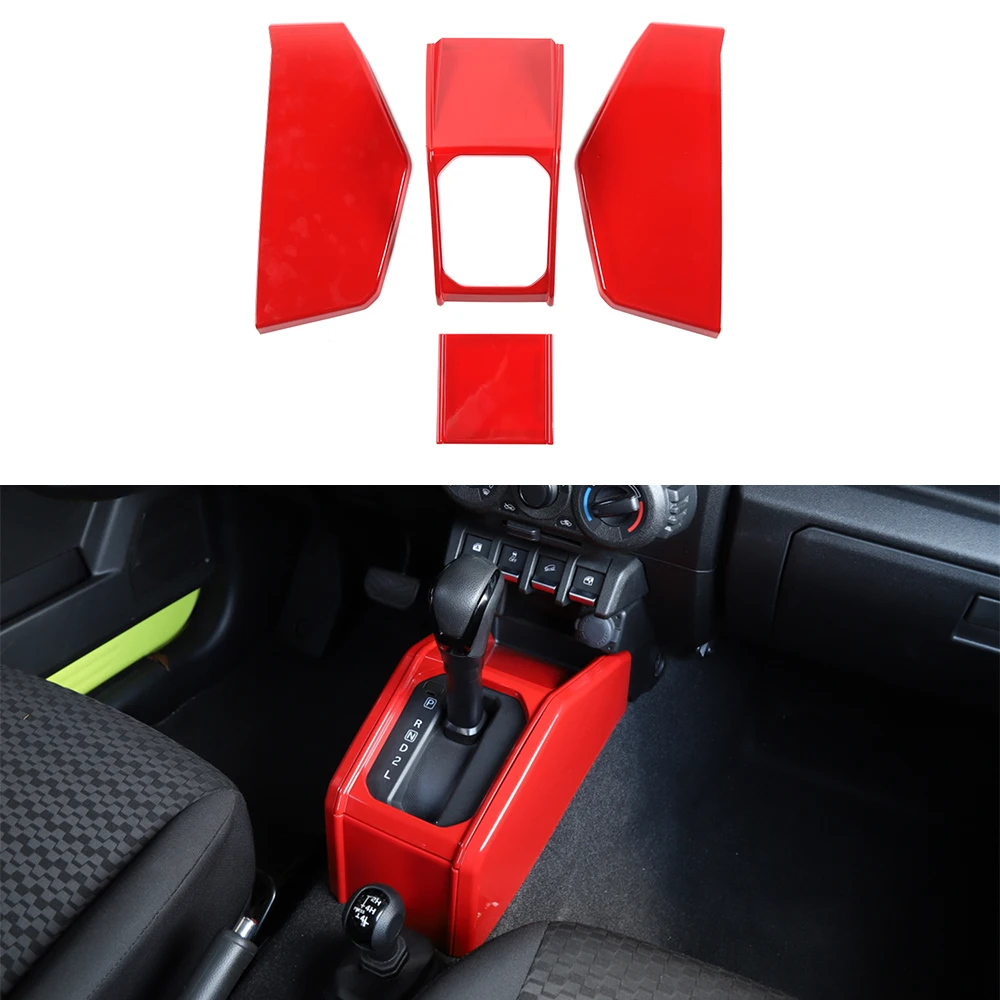 

for Suzuki Jimny 2019 2020 2021 2022 2023 Car Interior Gear Shift Panel Decoration Cover Trim Accessories ABS Carbon Fiber