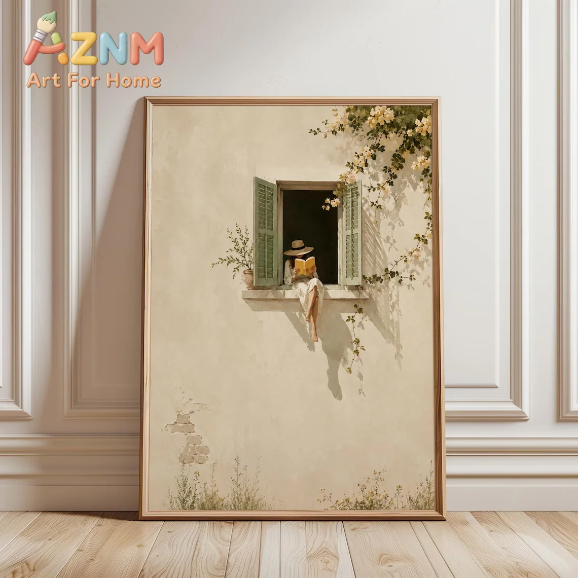 Ginger Cat Art Print: Funny  Wall Decor,Perfect Gift for Introverts, Cat Owners, or anyone styling bright playful bedroom