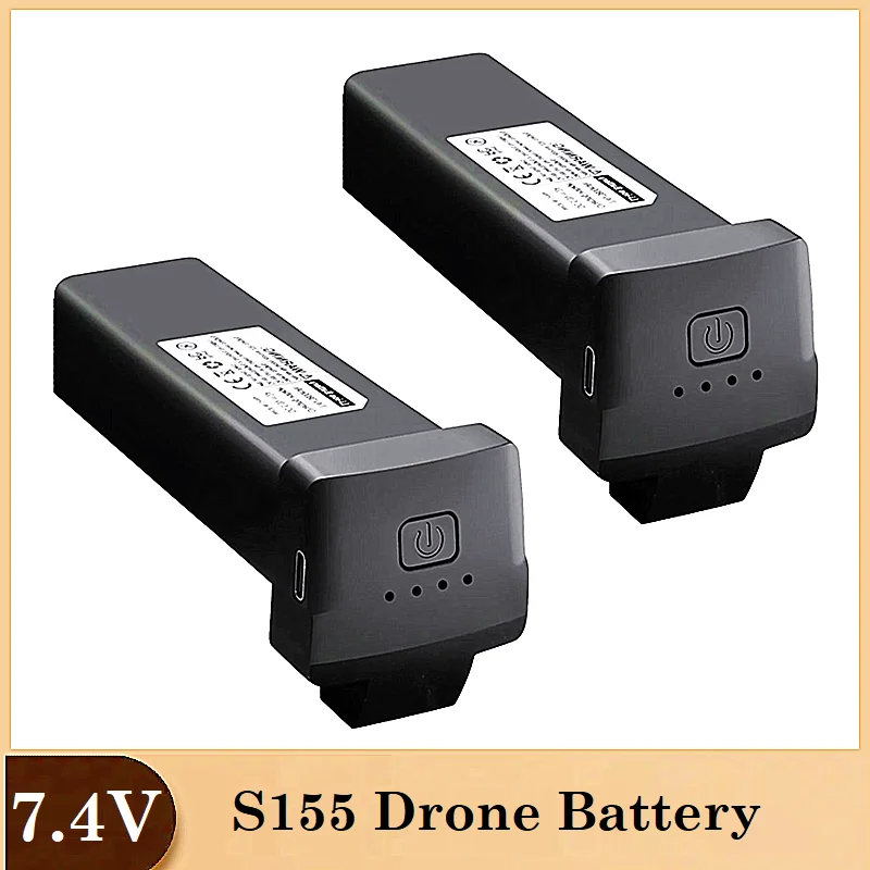 Original S155 Drone Battery Brushless GPS Remote Control RC Drone Quadrotor Spare Parts 7.4V 3800Mah Battery