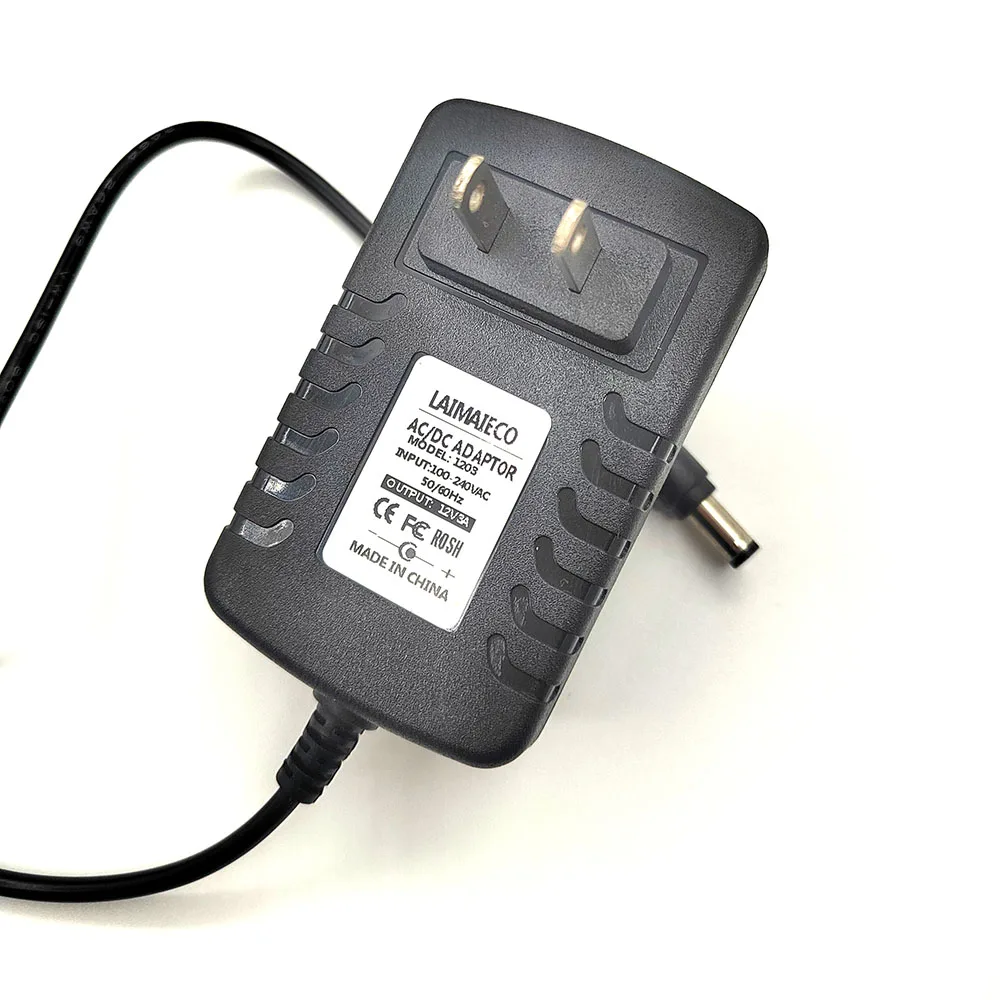 Charging Adapter Power Cord 12V 3A LCD Monitor 3000mA DC 4.0*1.7MM