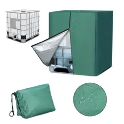 IBC Tote Cover with Zipper, 275 Gallon Sunshade Waterproof Protective Cover,Heavy Duty Nano Materials For 1000L 275 Gallon Water