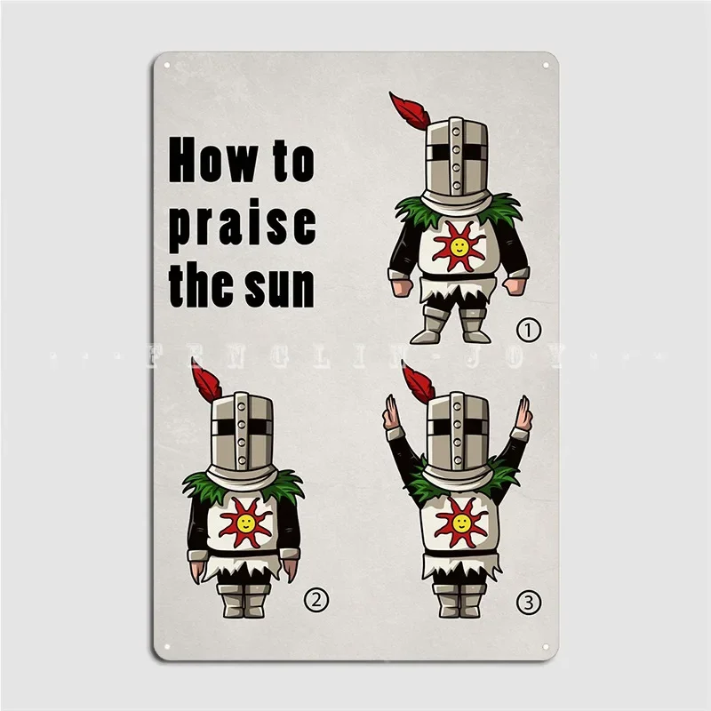 How To Praise The Sun Metal Sign Mural Painting Custom Pub Home Tin Sign Poster