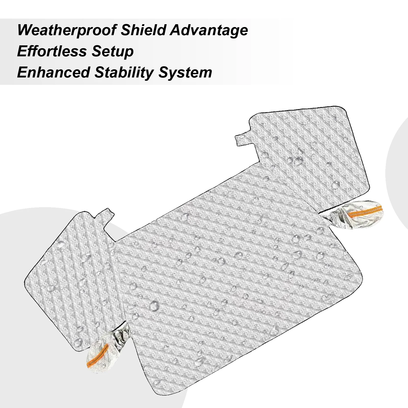 

Windshield Cover for Ice and Snow Magnetic Hood Guard Windshield Ice Protector Cover for Winter Snowy Days Freezing Rain SUVs