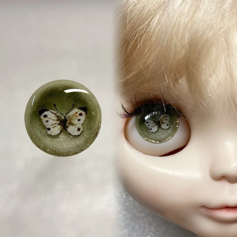 Occhi per giocattoli BJD Blyth accessori per bambole Sparkling Drop Glue Cute purple Eye Piece Eyes For Dolls Crafts For BJD Dolls Pieces