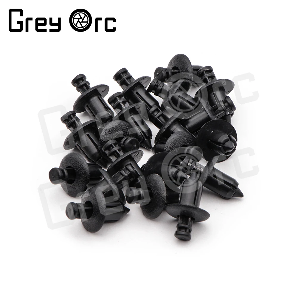 20Pcs/Set 8mm Universal Series Black Rivet Fairing Body Trim Panel Fastener Screw Clips For Honda Motorcycle Accessories Parts