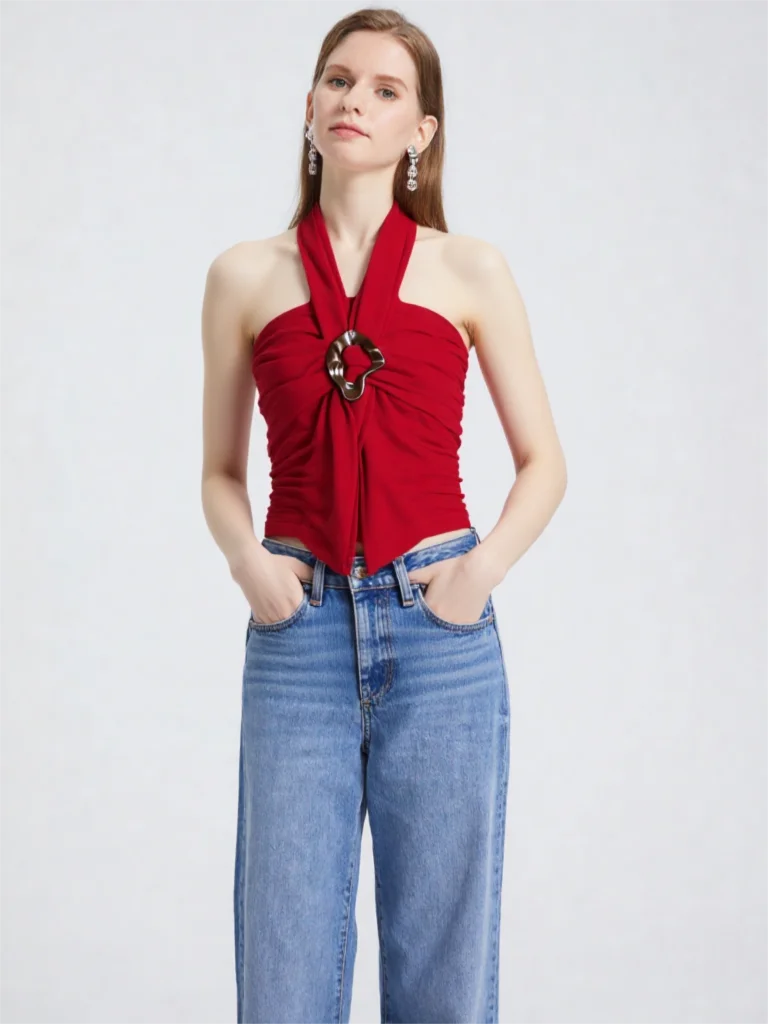 Backless Tank Tops Women Hipster Halter Strapless Sexy Midnight Street Summer Trend Hottie Coquette Tops