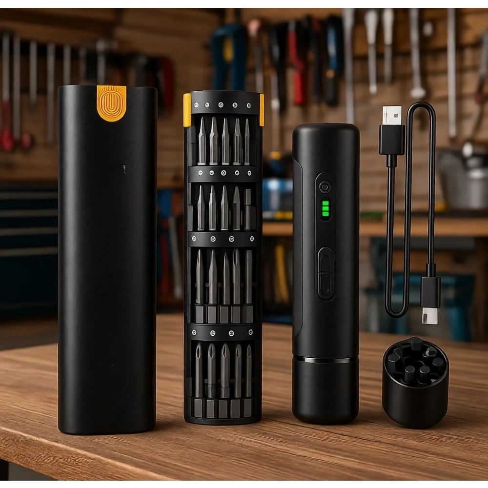 

Cordless Electric Screwdriver Kit 33 Magnetic Bits 3 Torque Levels 10 Nm 1500 mAh LED Mini for 3D Printer PC Camera