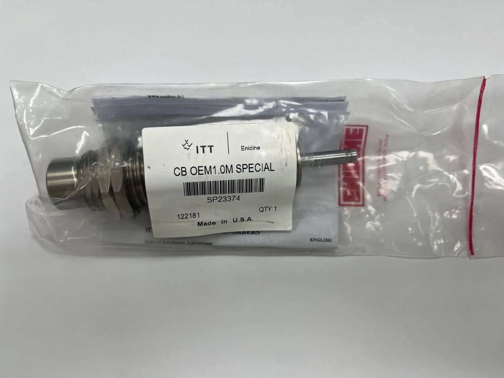 SP21899/SP23374 ITT Enidine Shock Absorbers Suit for Bottle Machine 1 Year Warranty 0.55kg