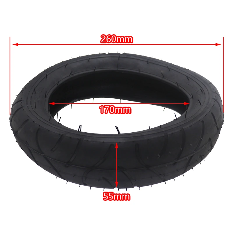 High Quality 260x55 Inner Tube Outer Tyre 260*55 Baby Car Wheels Accessories 10 Inch  Carriage Tires