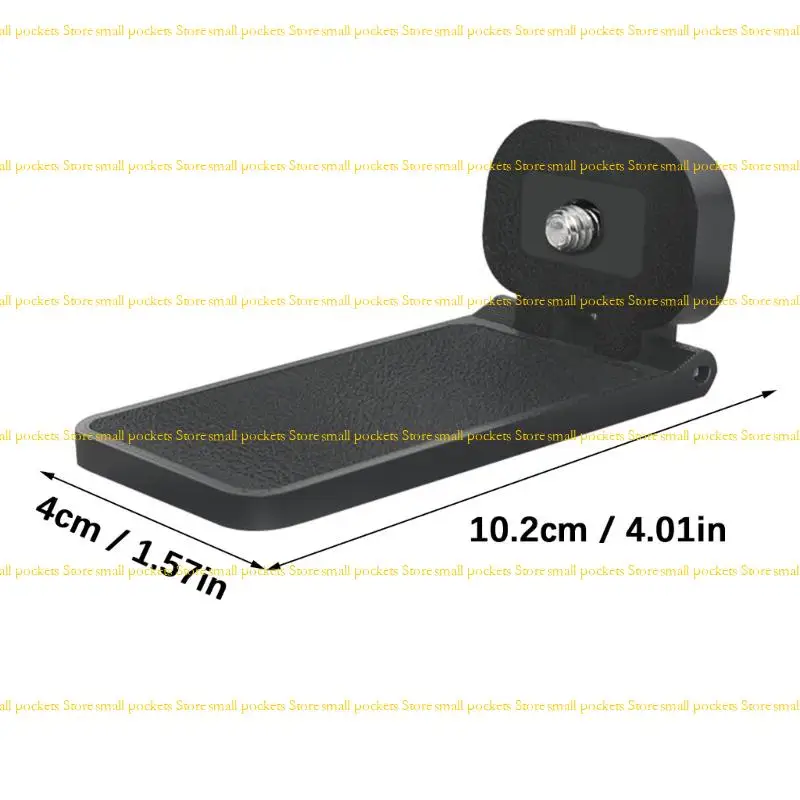 R1WD Slip Proof Mounting Base For Action Camera 360 Rotation Adjustable Compactly Design Secure Metal Grip