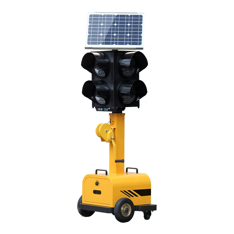 انخفاض سعر نظام التحكم في إشارة المرور سلامة البناء الطريق المنقولة أدى أضواء المرور الشمسية المحمولة للبيع #6