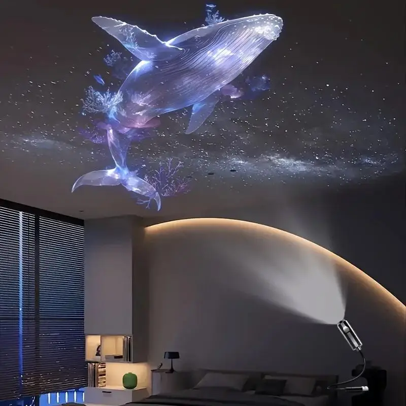 USB Projector Light Sunset Butterfly Lamp Holiday Night Light Rotatable Scenes Projector For Wall Ceiling Decor Lighting