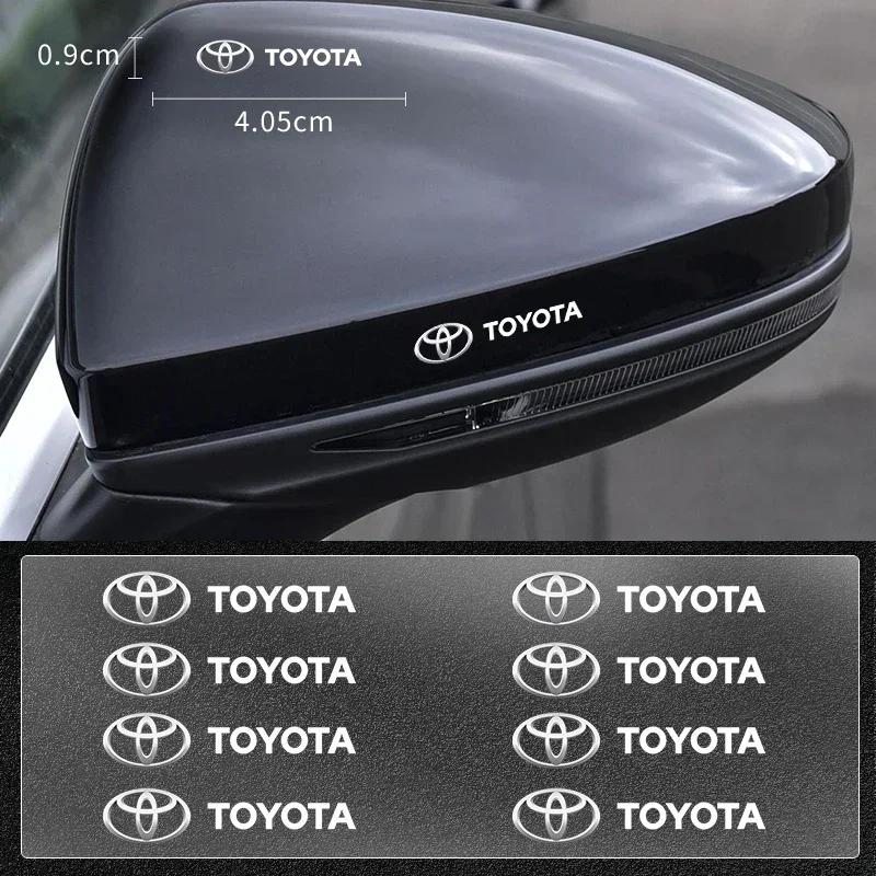 شفافة شعار سيارة شارة شعار ملصق التصميم ملصقات الزخرفية لتويوتا C-hr برادو Rav4 يارس هايلكس بريوس أفينسيس