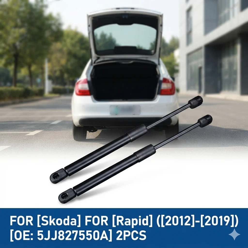 2PCS Auto Rear Tailgate Boot Trunk Gas Spring Struts Accessories For SKODA RAPID Spaceback NH1 2012-2019 5JJ827550A
