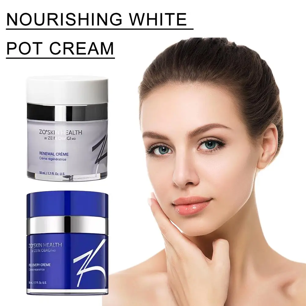 Creme nutritivo de pote branco, creme de pote azul, defesa diária, vitamina a, vitamina e, hidratação hidratante, cuidados com a pele para mulheres/homens