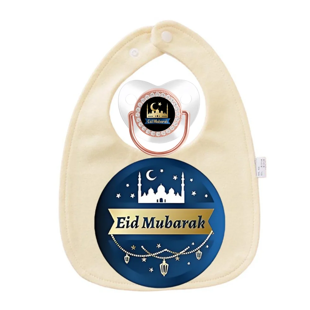 Safe Food Grade Silicone Baby Pacifier with Dust Cover Newborn Soothing Orthodontic Nipple Pacifier Lightweight Muslim Drool