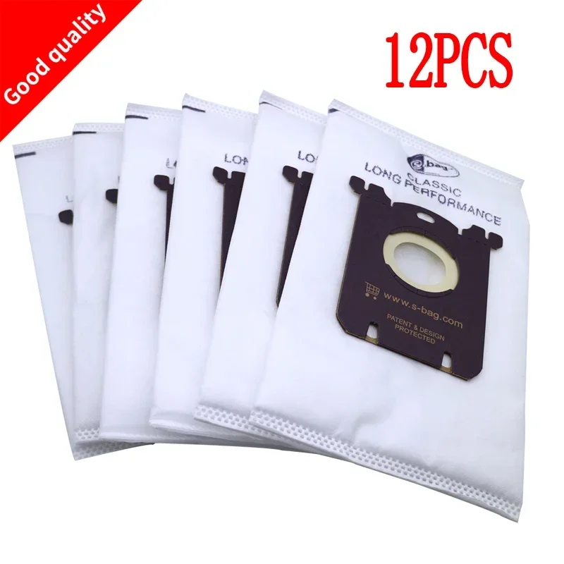 

12pcs Vacuum Cleaner Bags for Electrolux S-bag FC8020 FC8130 HR8349 HR8368 FC8404 HR8300 AEG Tornado Volta Standard Bag