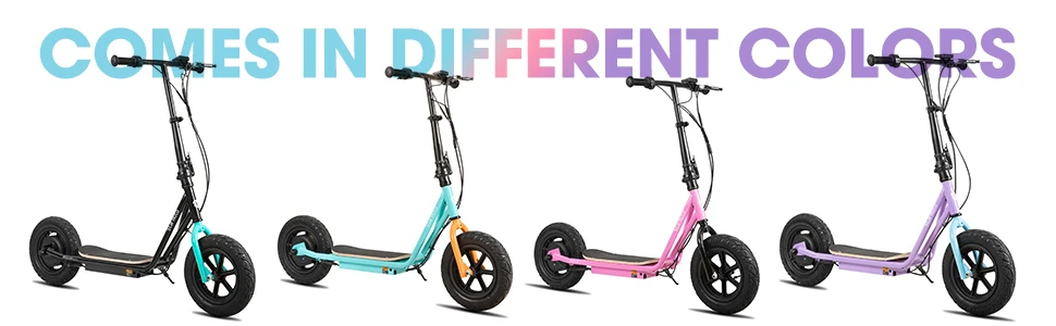 STARMOTO Kinderroller für Jungen und Mädchen im Alter von 5 bis 9 Jahren, 12-Zoll-Räder für Kinder und Jugendliche, Hinterradbremse und verstellbarer Lenker. – Detail 3
