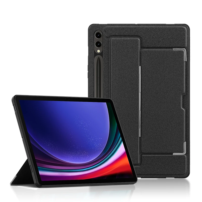 Imagem -02 - Tablet Kickstand Estojos Traseiros Stand Capa Shell Estojos Traseiros Samsung Galaxy Tab s9 Plus Sm-x810 Sm-x816b 12.4