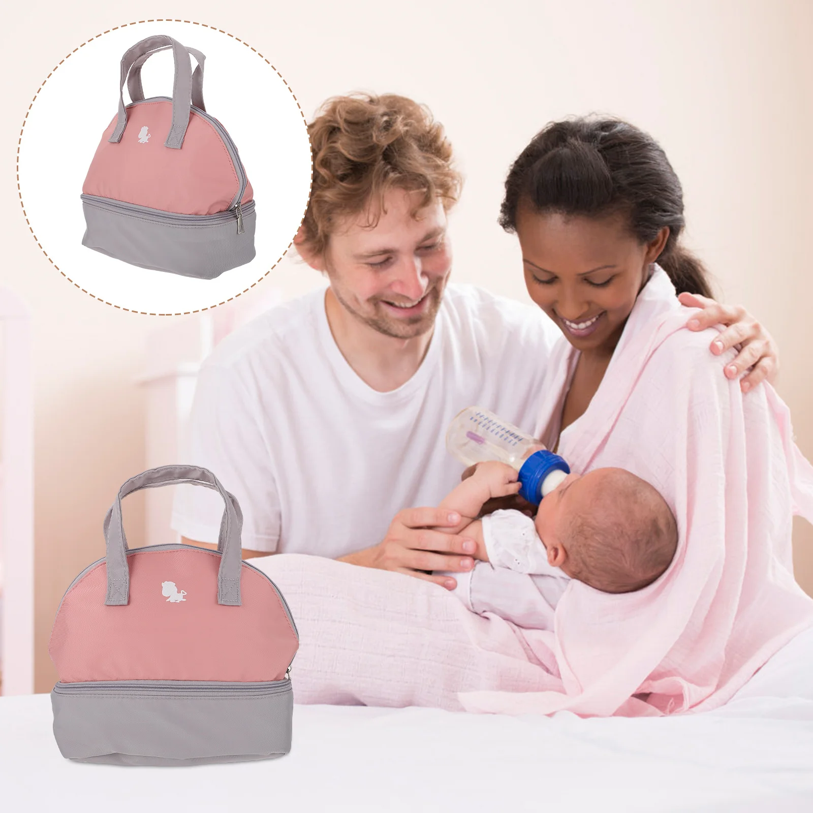 1pc borsa per la conservazione del latte isolata foglio di alluminio spesso impermeabile bottiglia termica organizzatore per la madre uso da viaggio all'aperto latte materno