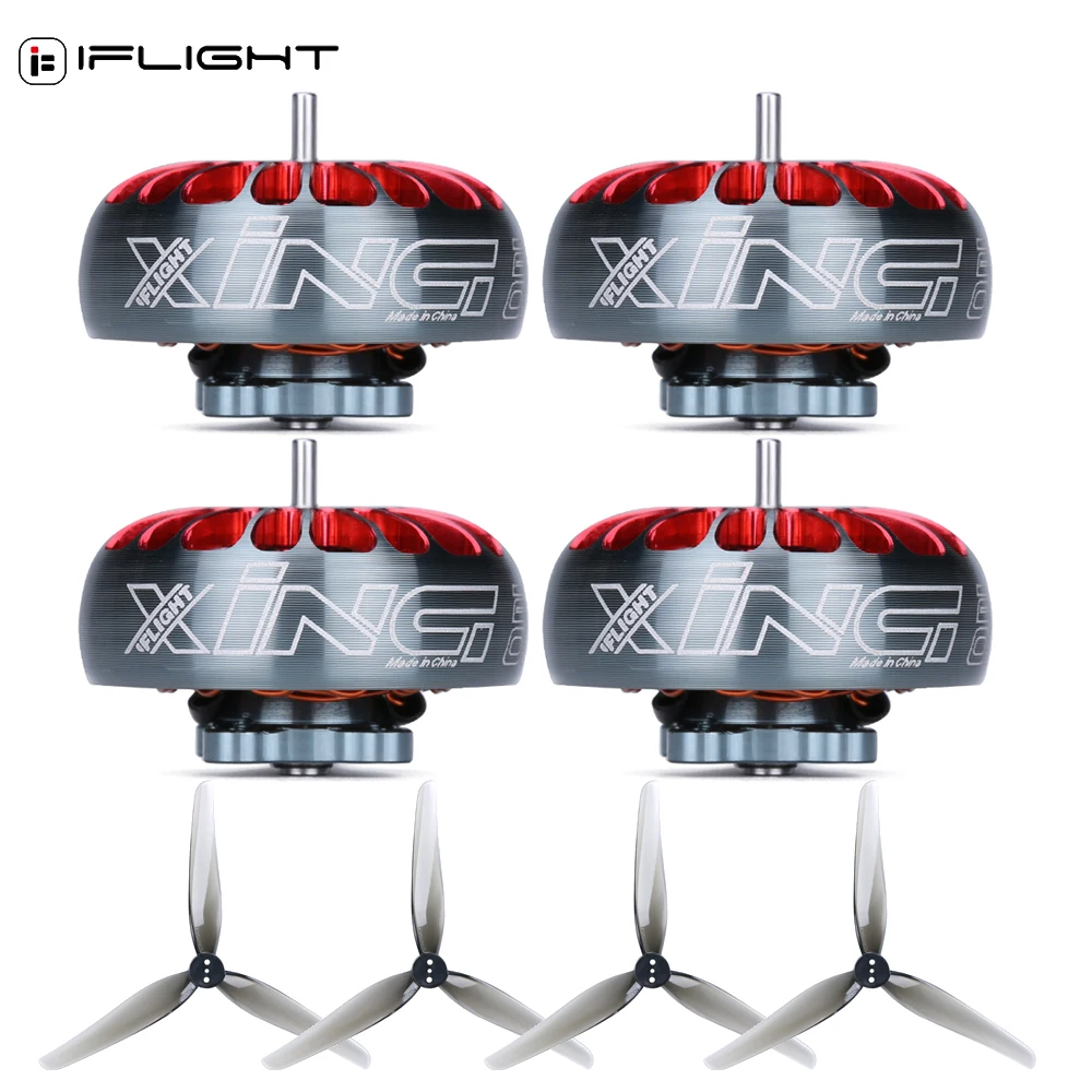 

4pcs/lot IFlight XING 2005 KV1900 KV2550 4-6S 3mm Brushless Motor Nazgul 5030 3-Blade Props For 5inch Micro FPV Racing Done