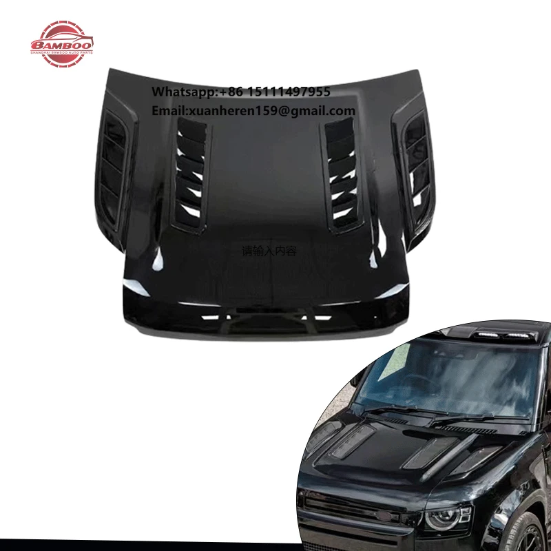 

Car Exterior Accessories Universal Car Bonnet Car Bonnet Designs for Land Rover Defender 90 110 2020+ Bonnet Hood Scoop