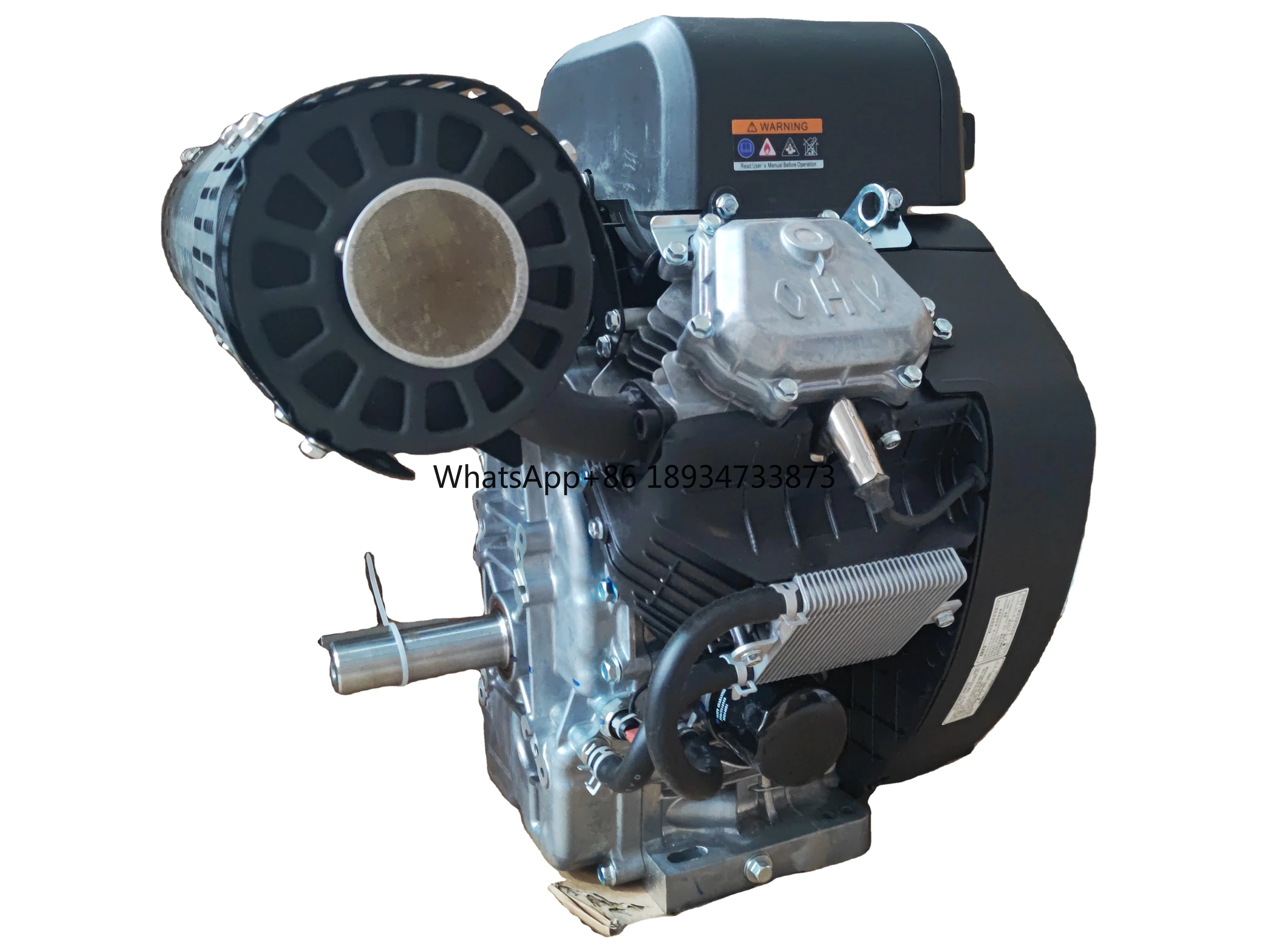 Factory price twin cylinder V 4 stroke 35hp/999cc gasoline engine vertical axis high pressure machine with electric starter