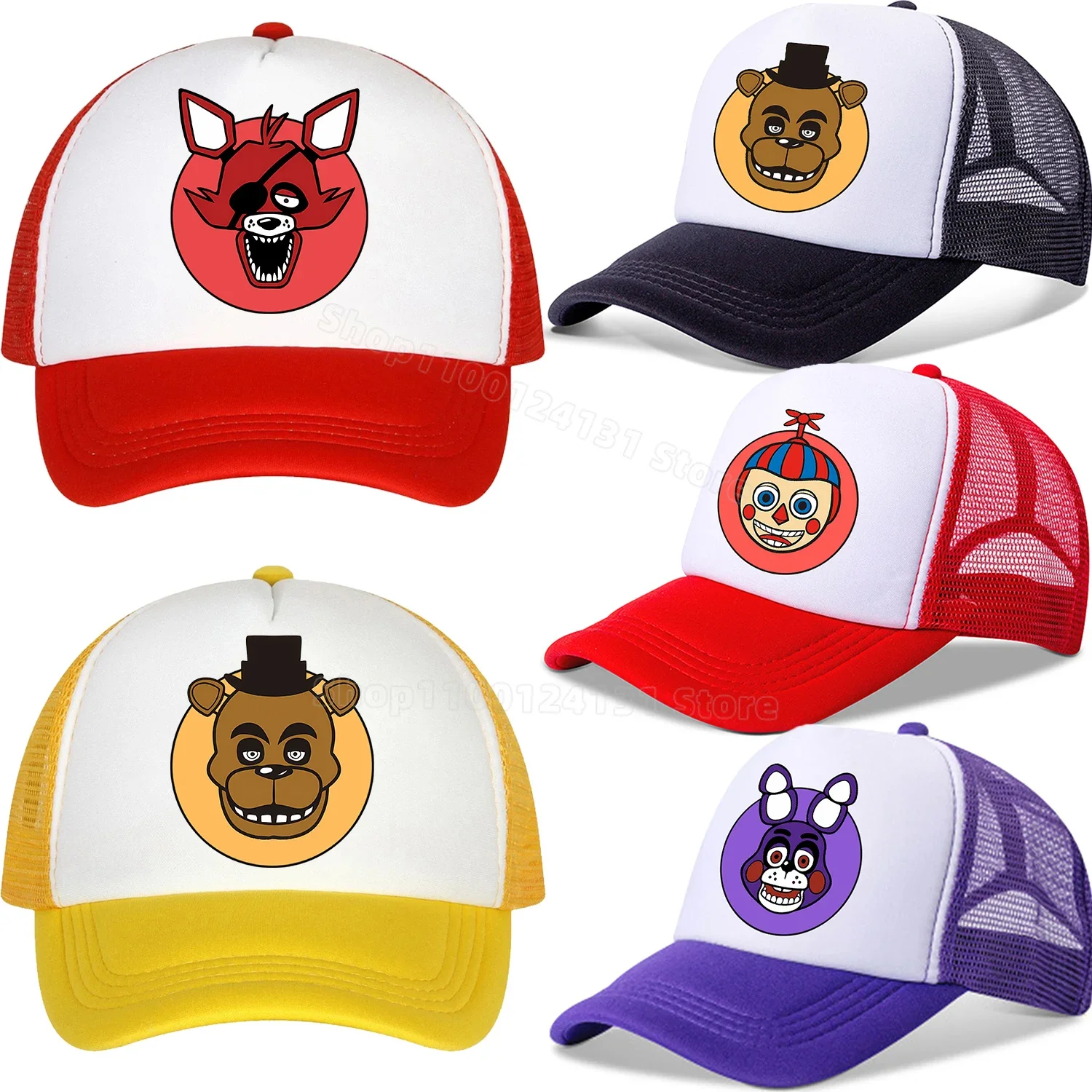 New Fnafs Baseball Cap for Kids Adult Caps Gorras De Béisbol Anime Figure Peaked Hat Cotton Summer Hats Fashion Accessories Gift