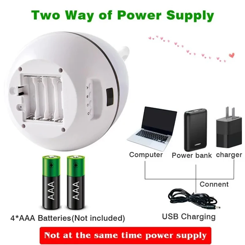 Christmas Gift Moon and Star Projection Lamp Moon Lamp Battery USB Romantic 3D Rotating LED Projector Night Light