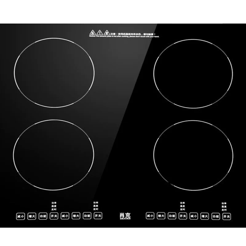 

Commercial Induction Cooker Multi-Burner Electric Ceramic Stove Four-Burner Household Built-in 4 Burners