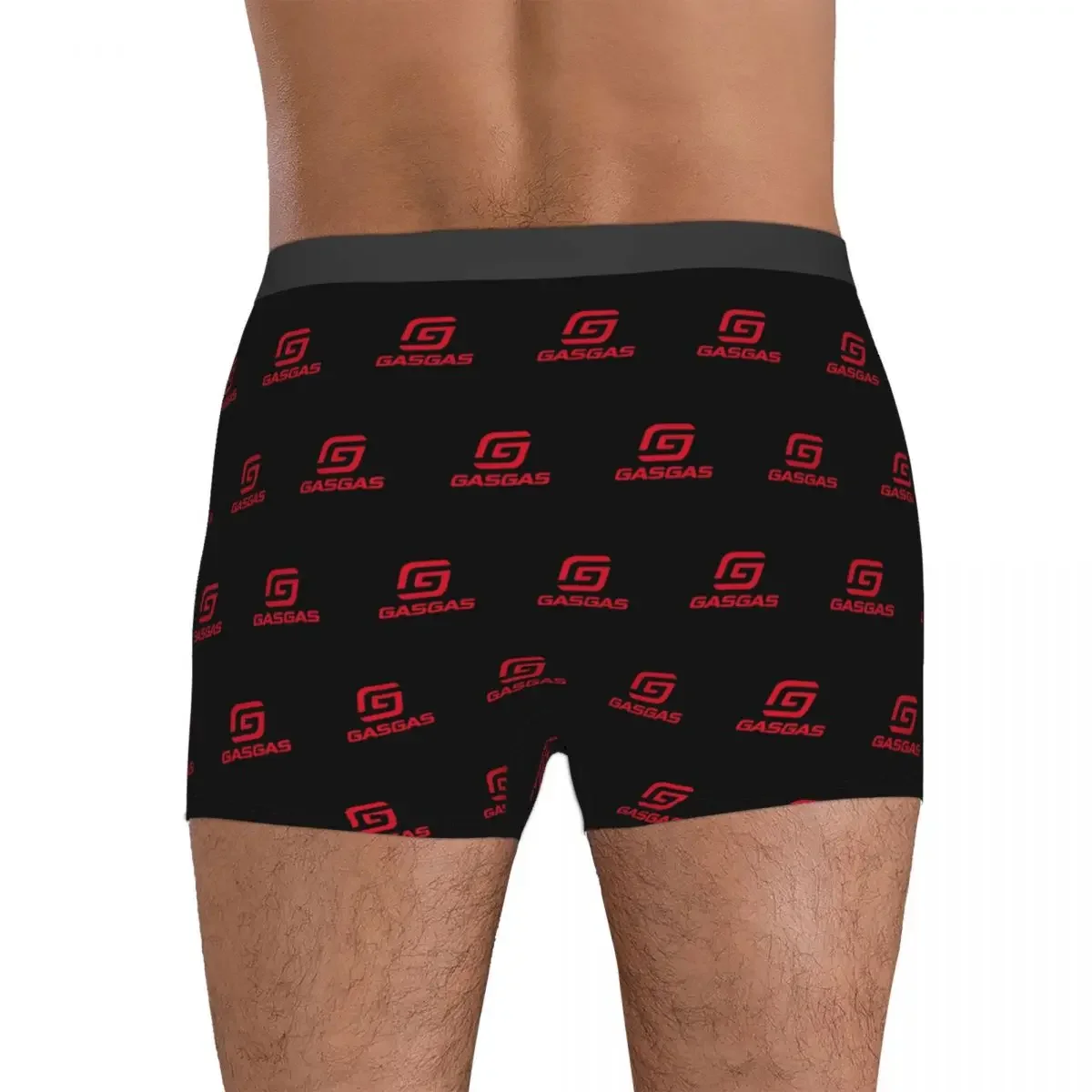 Boxer mutande pantaloncini Gasgas Plaid Logo mutandine maschio ventilare biancheria intima per Homme Man Boyfriend Gift